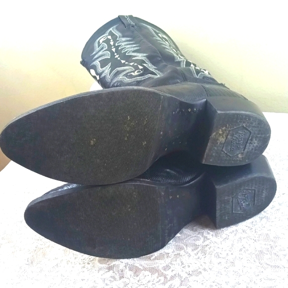 Tony Lama Boots Mens #CZ810 Lizard Pretty Cowboy Black Leather Sz 12EE - Picture 8 of 17